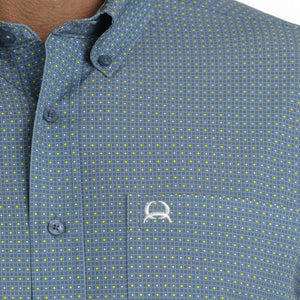 Cinch Men's Arenaflex Dot Print Shirt MEN - Clothing - Shirts - Short Sleeve Shirts Cinch   
