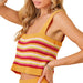 * Striped Knit Crop Top - FINAL SALE WOMEN - Clothing - Tops - Sleeveless Day + Moon