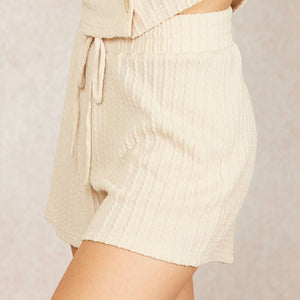 Cable Knit Shorts WOMEN - Clothing - Shorts Lace Collective   