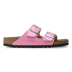 Birkenstock Arizona Birko-Flor - Patent Candy Pink/Black WOMEN - Footwear - Sandals Birkenstock   