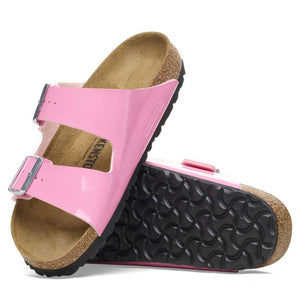 Birkenstock Arizona Birko-Flor - Patent Candy Pink/Black WOMEN - Footwear - Sandals Birkenstock   