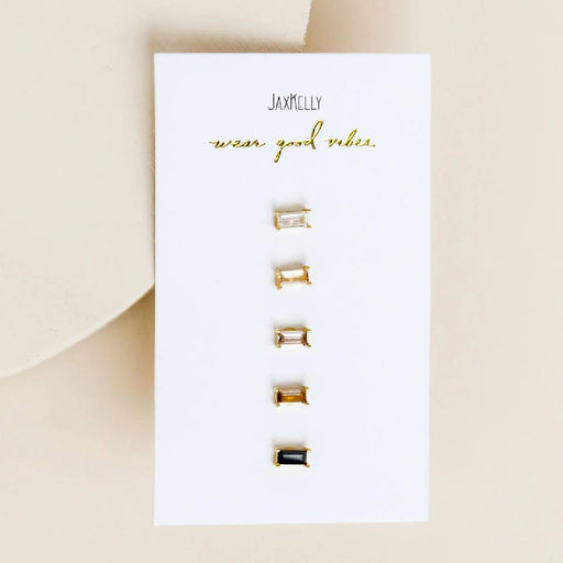 Ombre Baguette Earring Set WOMEN - Accessories - Jewelry - Earrings JaxKelly   