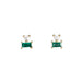 Double Stud Stack Emerald Earring WOMEN - Accessories - Jewelry - Earrings JaxKelly   