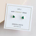 Mini Energy Gem Green Onyx Earring WOMEN - Accessories - Jewelry - Earrings JaxKelly   