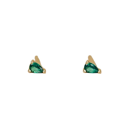 Emerald Teardrop Stud Earring WOMEN - Accessories - Jewelry - Earrings JaxKelly   
