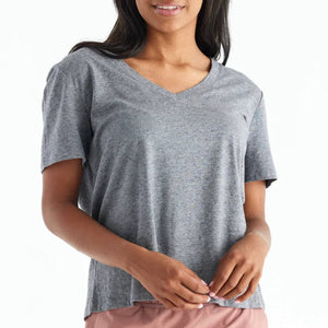 Free Fly Women's Bamboo Heritage V-Neck Tee WOMEN - Clothing - Tops - Short Sleeved Free Fly Apparel   