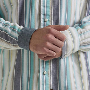 Wrangler Men's Retro Stripe Print Shirt - FINAL SALE MEN - Clothing - Shirts - Long Sleeve Shirts Wrangler   