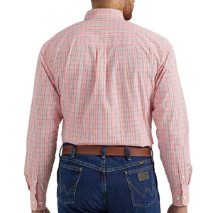 Wrangler Men's George Strait Plaid Print Shirt MEN - Clothing - Shirts - Long Sleeve Shirts Wrangler   
