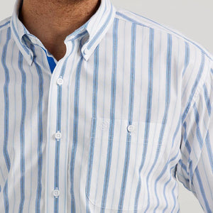 Wrangler Men's Stripe Print Button Shirt MEN - Clothing - Shirts - Long Sleeve Shirts Wrangler   
