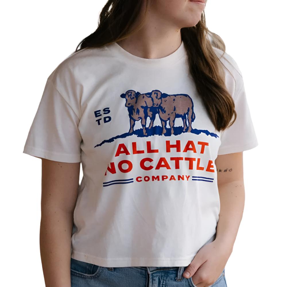 Sendero Provisions Women's All Hat No Cattle Crop Tee WOMEN - Clothing - Tops - Short Sleeved Sendero Provisions Co   