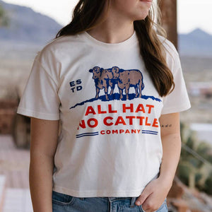 Sendero Provisions Women's All Hat No Cattle Crop Tee WOMEN - Clothing - Tops - Short Sleeved Sendero Provisions Co   