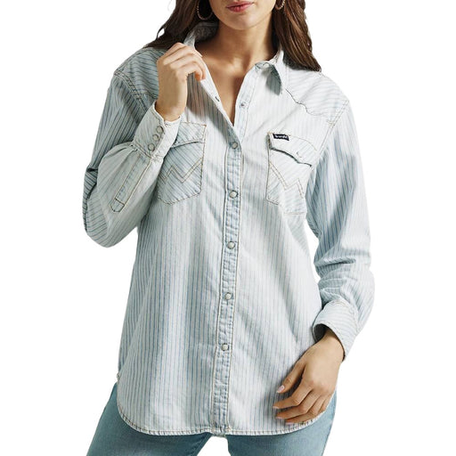 Wrangler Women's Retro Western Boyfriend Snap Shirt WOMEN - Clothing - Tops - Long Sleeved Wrangler   