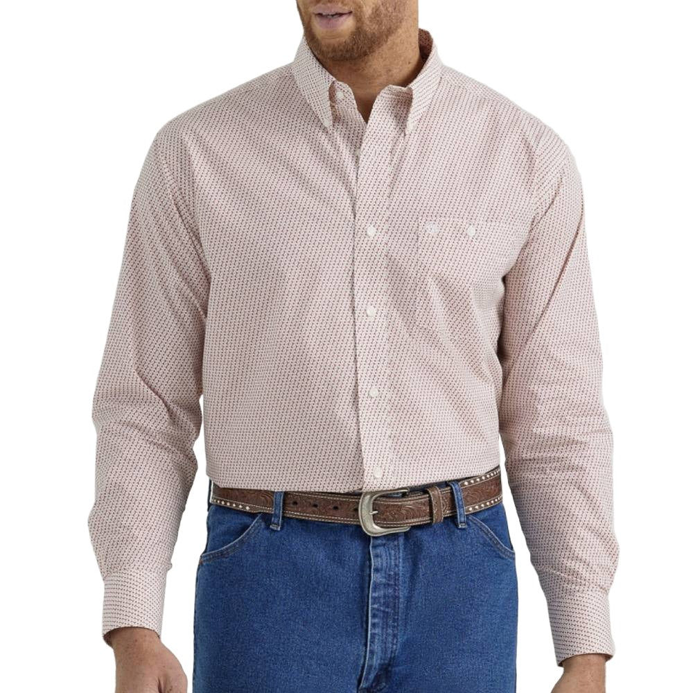 Wrangler Man's Classic Geo Print Button Shirt MEN - Clothing - Shirts - Long Sleeve Shirts Wrangler   