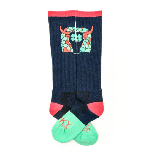 Lucky Chuck "Clover Steer Head" Performance Socks WOMEN - Clothing - Intimates & Hosiery Lucky Chuck   