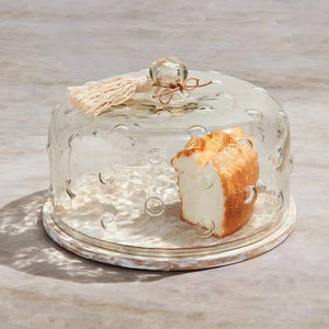 Mud Pie Hobnail Glass Cake Dome HOME & GIFTS - Tabletop + Kitchen - Kitchen Decor Mud Pie   