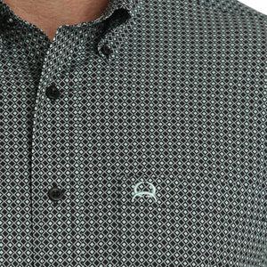 Cinch Men's Diamond Print Arenaflex Shirt MEN - Clothing - Shirts - Short Sleeve Shirts CINCH   