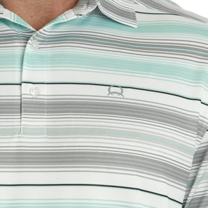 Cinch Men's Stripe Print Arenaflex Polo MEN - Clothing - Shirts - Short Sleeve Shirts Cinch   