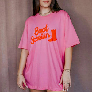 Boot Scootin' Neon Tee WOMEN - Clothing - Tops - Short Sleeved Charlie Southern   