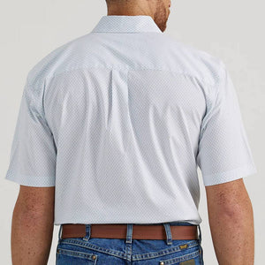 Wrangler Men's George Strait Aqua Hooks Shirt MEN - Clothing - Shirts - Short Sleeve Shirts Wrangler   