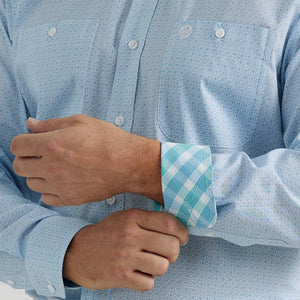 Wrangler Men's George Strait Dot Print Shirt MEN - Clothing - Shirts - Long Sleeve Shirts Wrangler   