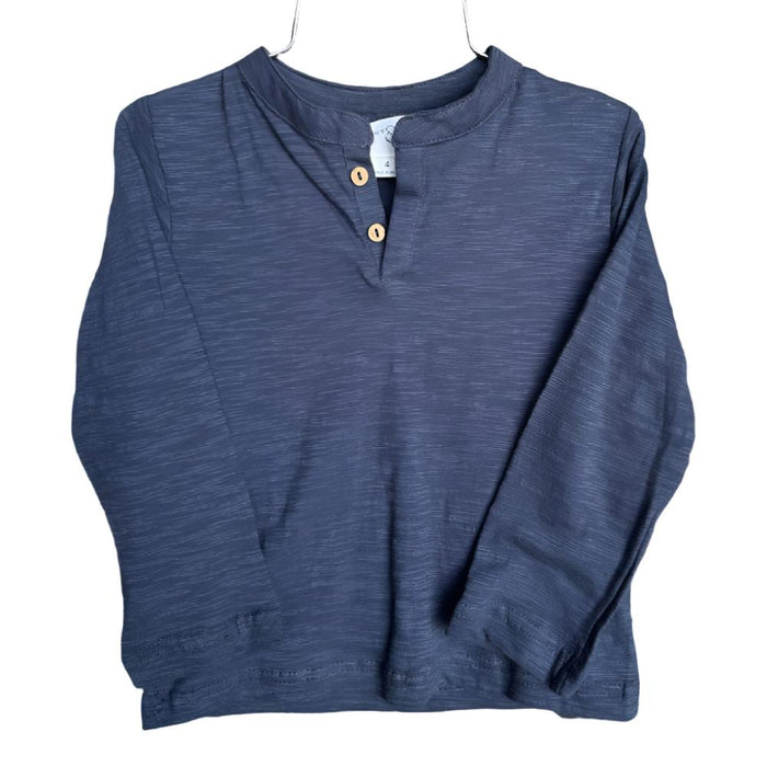 *Poppet & Fox Boy's Henley Tee - FINAL SALE KIDS - Boys - Clothing - Shirts - Long Sleeve Shirts Poppet & Fox