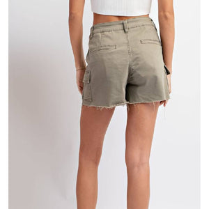 Women's Mineral Washed Cargo Shorts - FINAL SALE WOMEN - Clothing - Shorts ee:some   