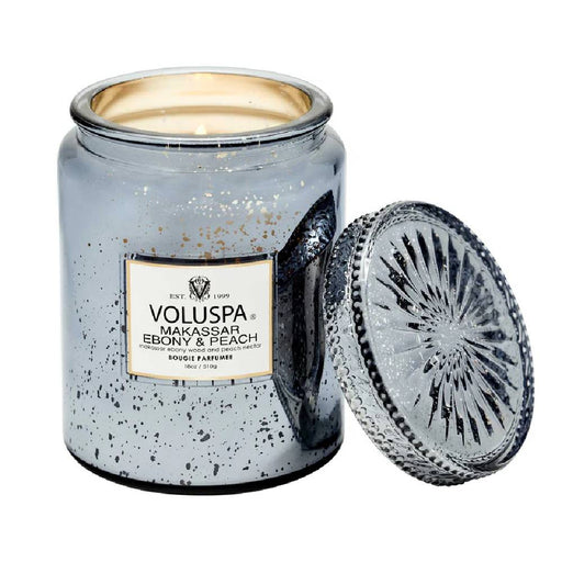 Voluspa Makassar Ebony Peach Speckle Large Jar Candle HOME & GIFTS - Home Decor - Candles + Diffusers Voluspa   