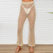* Italian Viscose Metallic Crochet Mid Rise Pant - FINAL SALE WOMEN - Clothing - Pants & Leggings Milio Milano