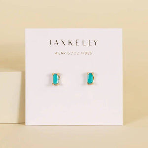 Baguette Turquoise Earring WOMEN - Accessories - Jewelry - Earrings JaxKelly   