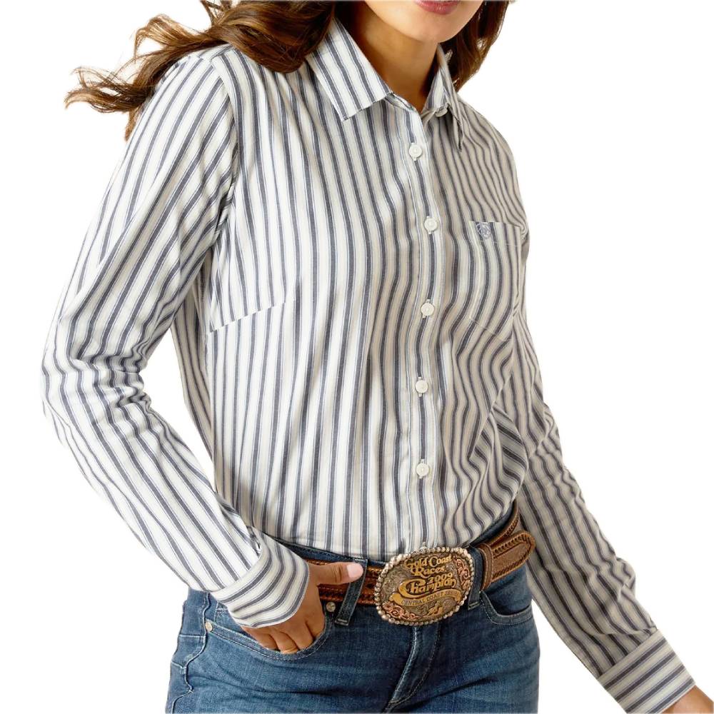 Ariat Women's Kirby Stretch Baja Stripe Button Shirt WOMEN - Clothing - Tops - Long Sleeved Ariat Clothing   