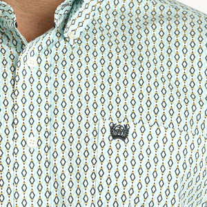 Cinch Men's Diamond Geo Print Shirt MEN - Clothing - Shirts - Long Sleeve Shirts Cinch   