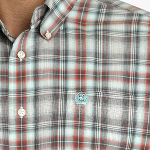 Cinch Men's Plaid Print Shirt MEN - Clothing - Shirts - Short Sleeve Shirts Cinch   