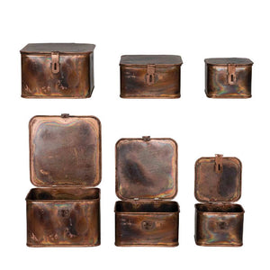 Decorative Metal Boxes - Set of 3 HOME & GIFTS - Home Decor - Decorative Accents Creative Co-Op   