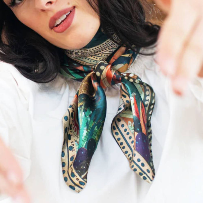 Fringe Scarves "Burro Country" Short Wild Rag ACCESSORIES - Additional Accessories - Wild Rags & Scarves Fringe Scarves   