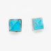 Peyote Bird Designs Large Turquoise Stud Earrings WOMEN - Accessories - Jewelry - Earrings Peyote Bird Designs Square  