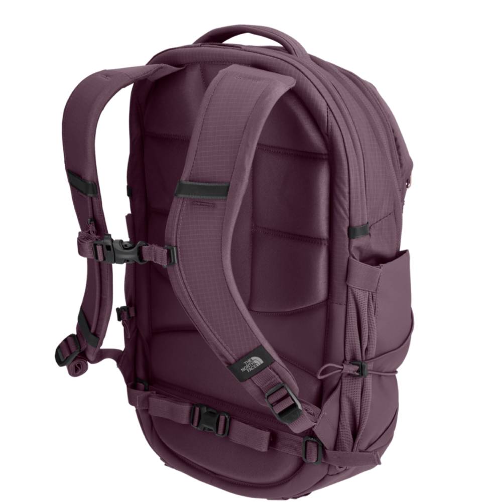 Teal and purple north face backpack deals