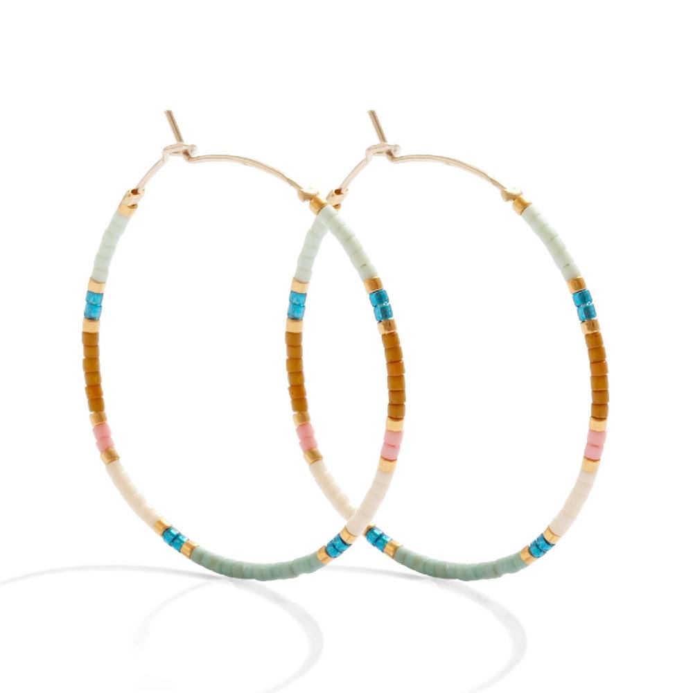 Miyuki Delicate Hoop Earrings WOMEN - Accessories - Jewelry - Earrings Splendid Iris   