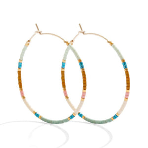 Miyuki Delicate Hoop Earrings WOMEN - Accessories - Jewelry - Earrings Splendid Iris   