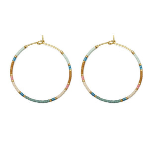 Miyuki Delicate Hoop Earrings WOMEN - Accessories - Jewelry - Earrings Splendid Iris   