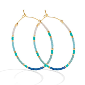 Miyuki Delicate Hoop Earrings WOMEN - Accessories - Jewelry - Earrings Splendid Iris   