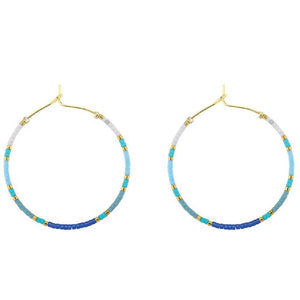 Miyuki Delicate Hoop Earrings WOMEN - Accessories - Jewelry - Earrings Splendid Iris   