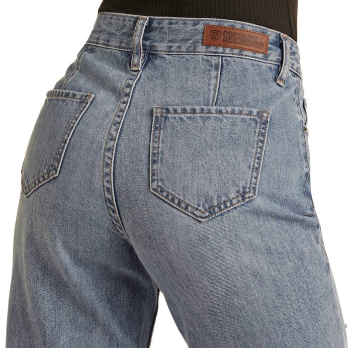 Rock & Roll Denim Women's High Rise Distressed Flare Jeans WOMEN - Clothing - Jeans Panhandle   
