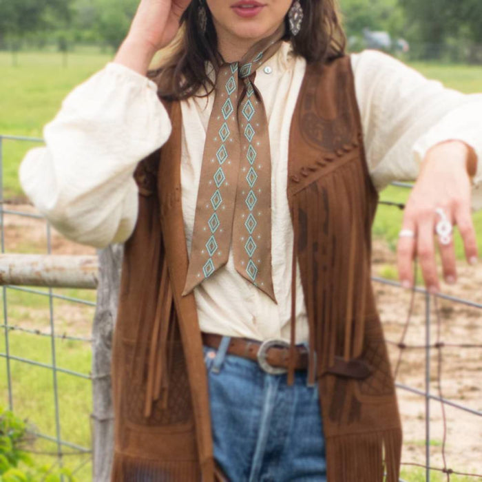 Fringe Scarves "Hold Your Horses" Twilly ACCESSORIES - Additional Accessories - Wild Rags & Scarves Fringe Scarves   