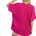 * V-Neck Textured Blouse - FINAL SALE WOMEN - Clothing - Tops - Short Sleeved Glam