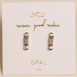 Bar Opal Earring WOMEN - Accessories - Jewelry - Earrings JaxKelly   