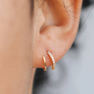 Pave Spiral Earring WOMEN - Accessories - Jewelry - Earrings JaxKelly   