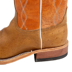 Anderson Bean Men's Umber Bruciato Ostrich Boot - Teskey's Exclusive MEN - Footwear - Exotic Western Boots Anderson Bean Boot Co.   