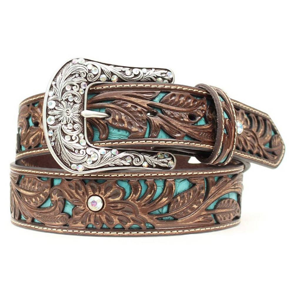 Ariat Floral Embossed Belt KIDS - Accessories - Belts M&F Western Products   