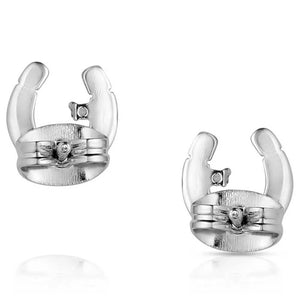 Montana Silversmiths Little Light Horseshoe Earrings WOMEN - Accessories - Jewelry - Earrings Montana Silversmiths   
