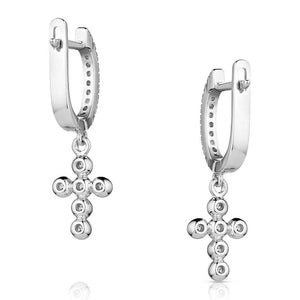 Montana Silversmiths Simple Belief Crystal Cross Earrings WOMEN - Accessories - Jewelry - Earrings Montana Silversmiths   